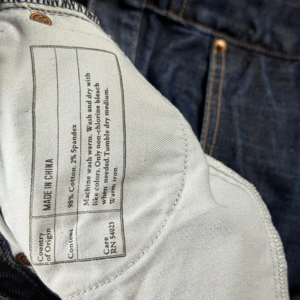 Banana Republic Mens Dark Straight Blue Jeans 32 Classic Denim Pants Y2K